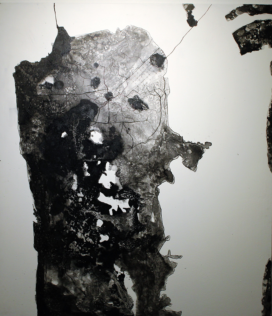 Bill Bybee - San Francisco - India ink and acrylic on canvas