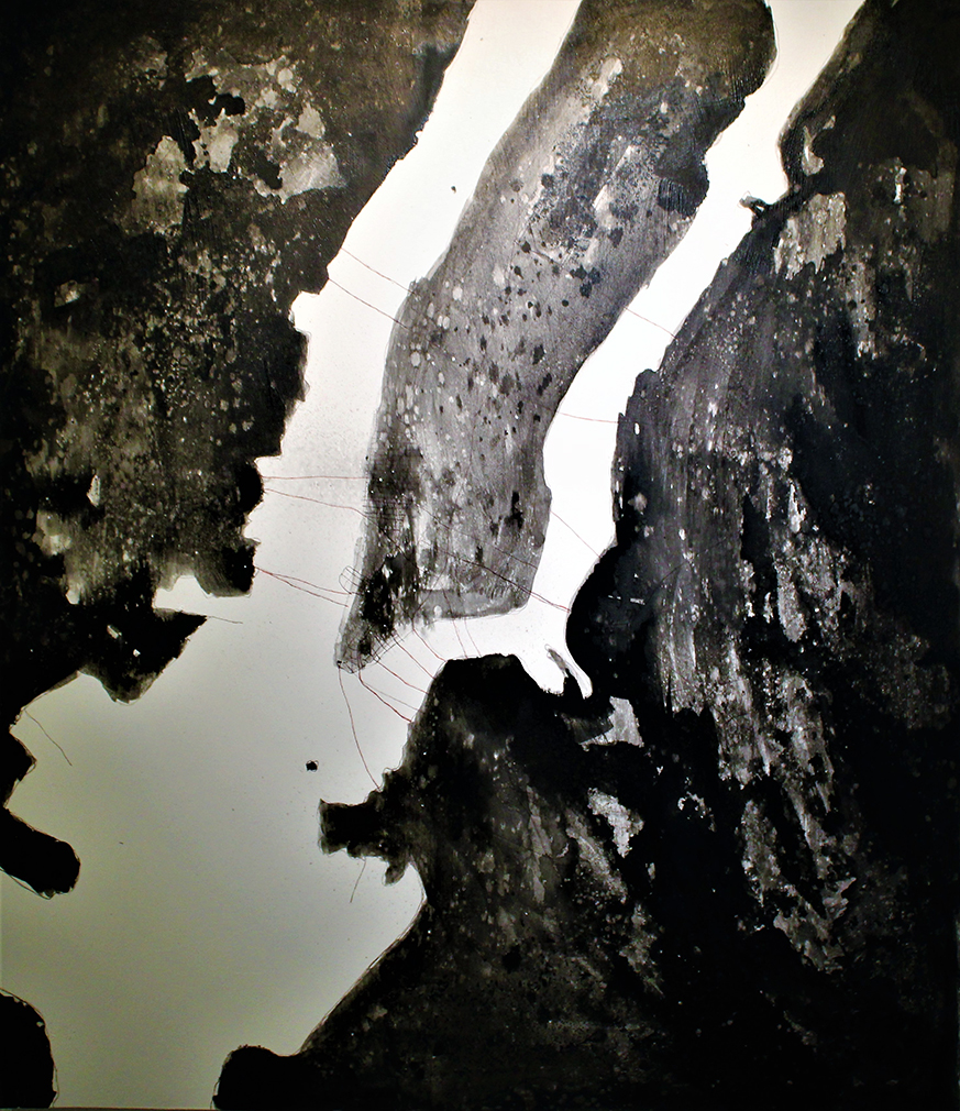 Bill Bybee - New York - India ink and acrylic on canvas