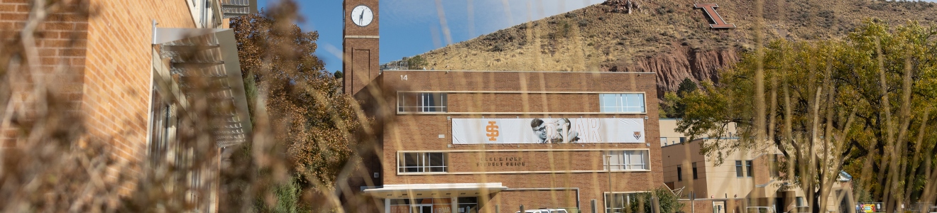 Pond Student Union Building and Museum of Natural History on Pocatello Campus.