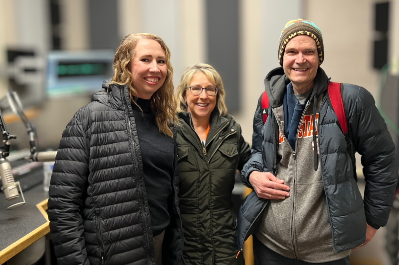 A group of students watching a lecture in a classroom