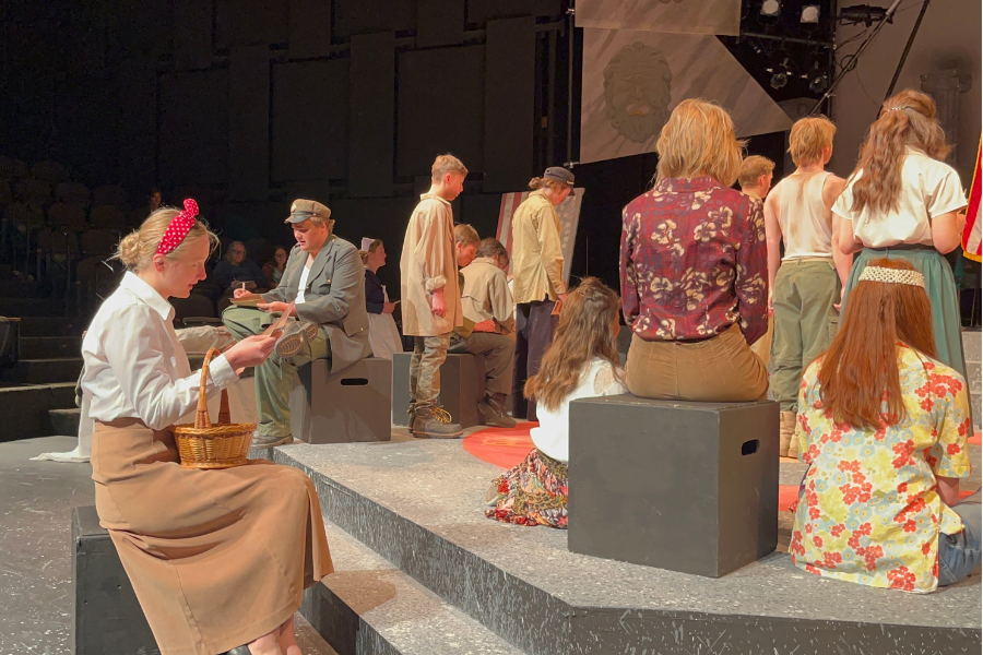 Rigby HS performing in Black Box Theatre