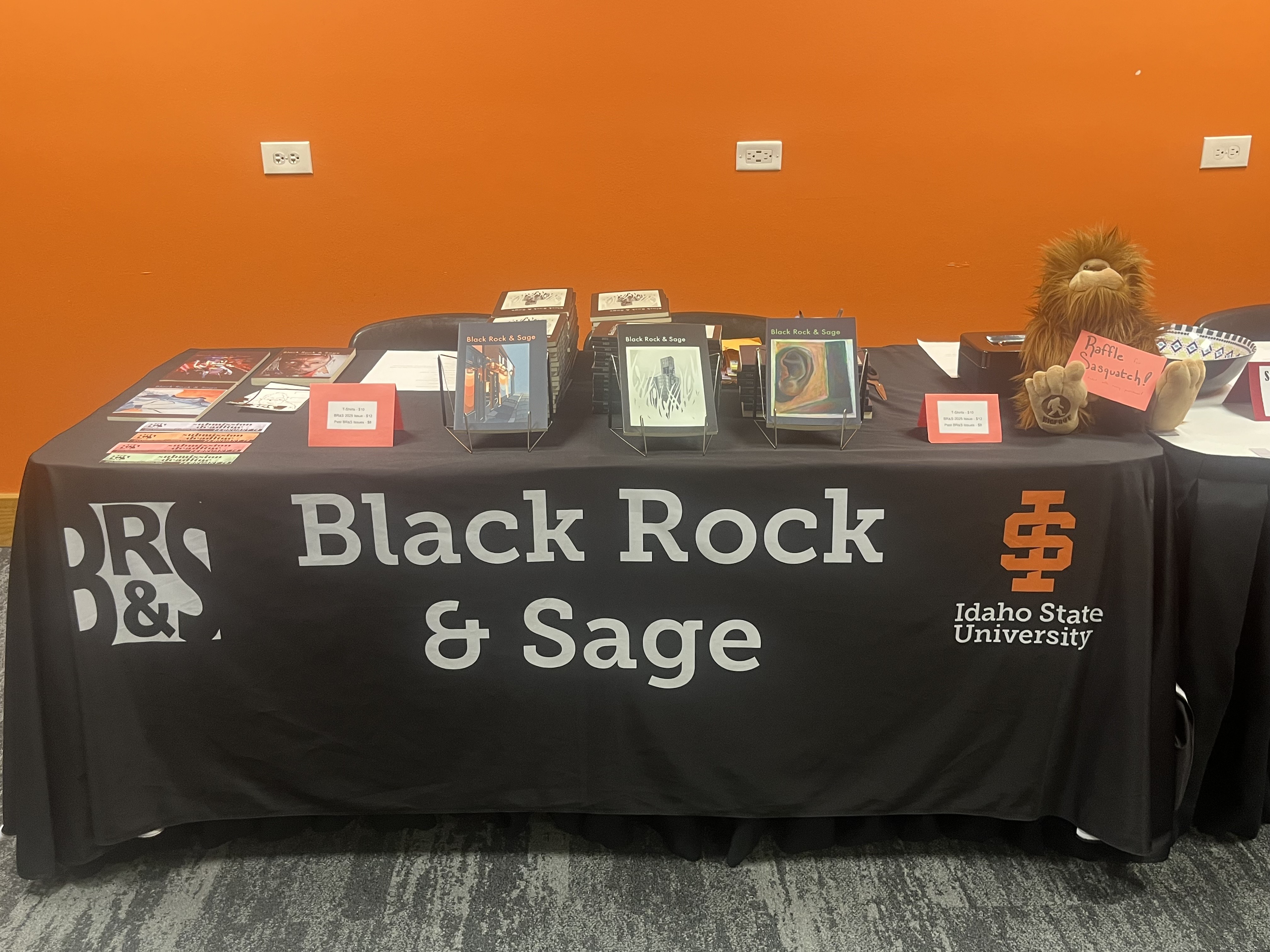 Black Rock and Sage table with various editions and prizes.