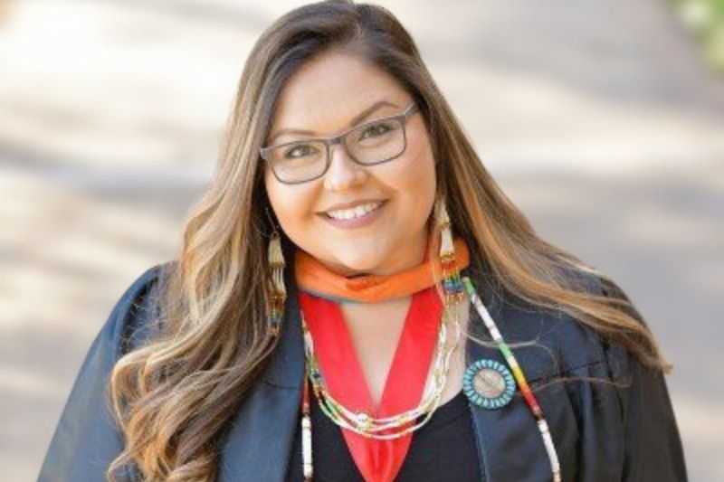 Headshot of student in regalia