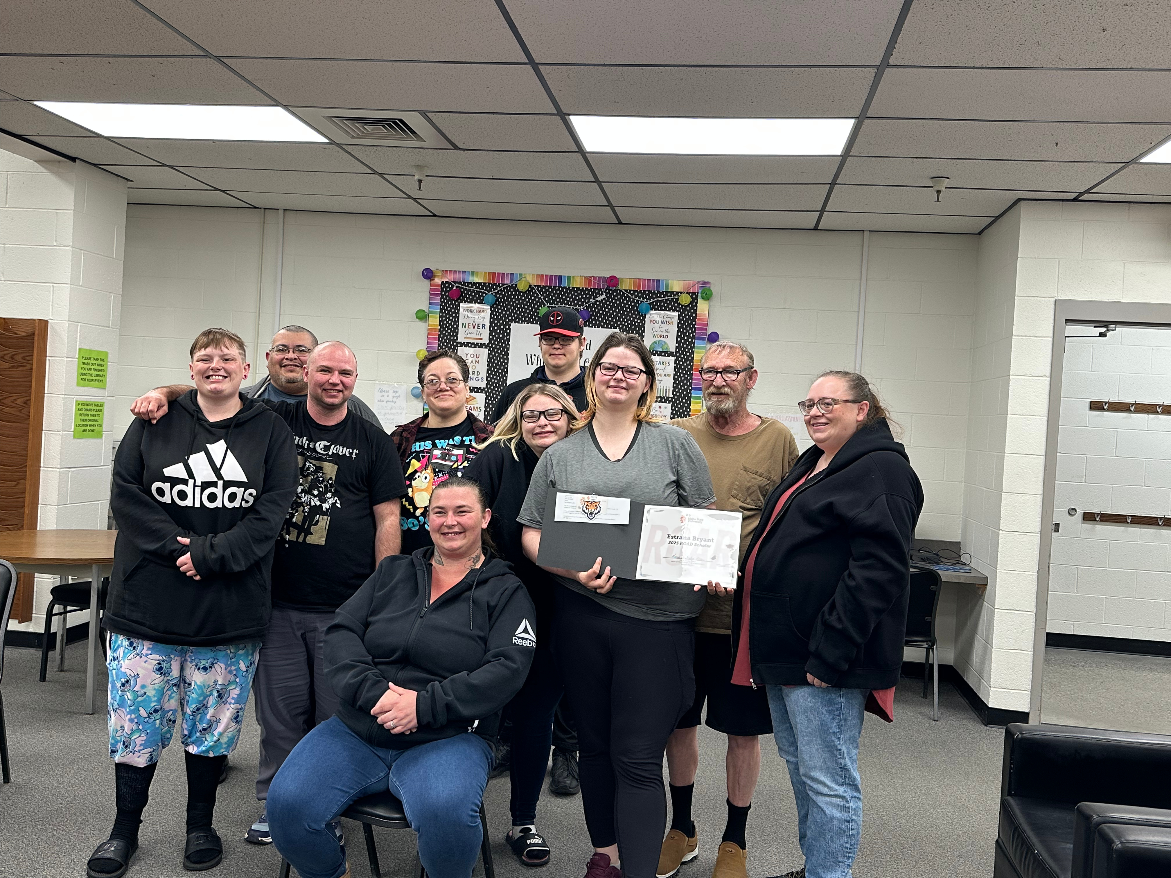 ROAD Scholarship recipients from Shelley High School.