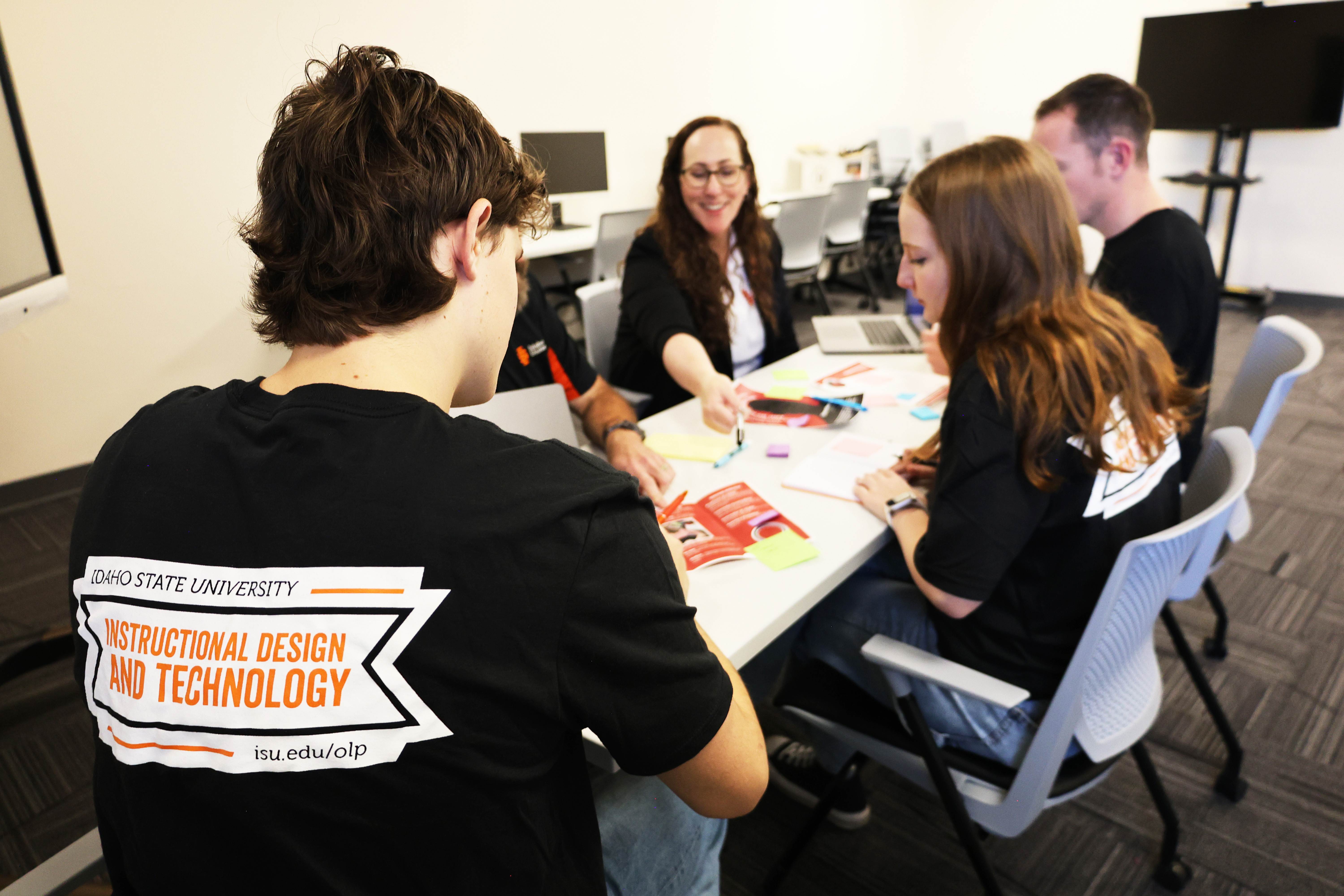 Group of students working together