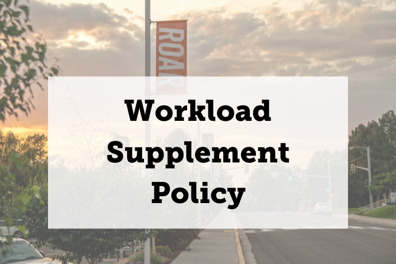 Workload Supplement Policy with an ISU campus backround