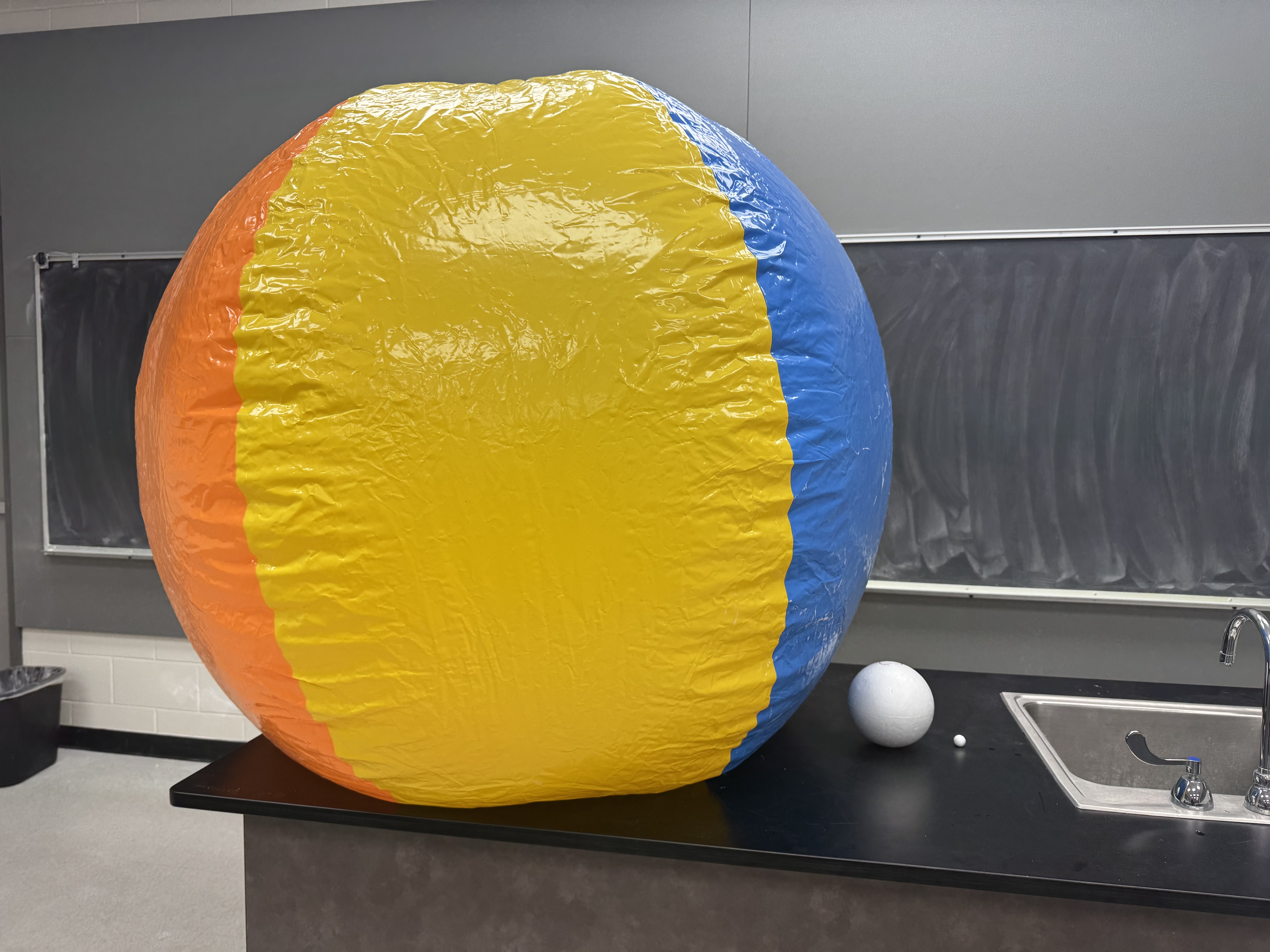 Balls of different orders of magnitude