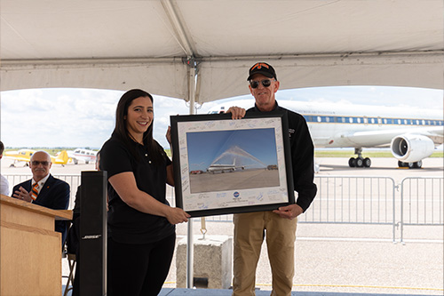 NASA Dedicates DC-8 Aircraft to College of Technology