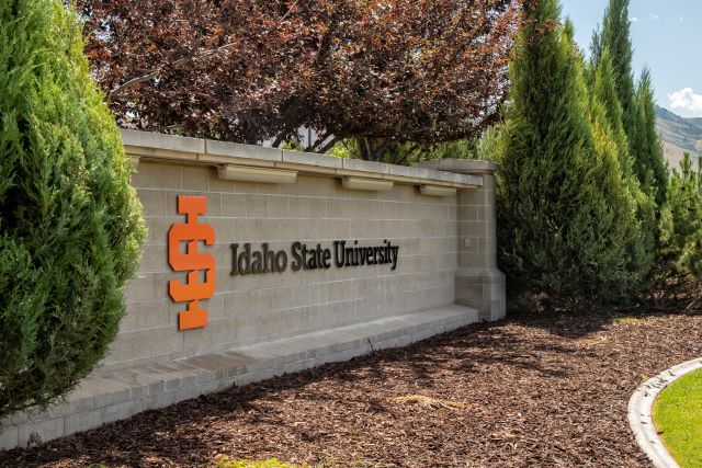 Idaho State University sign