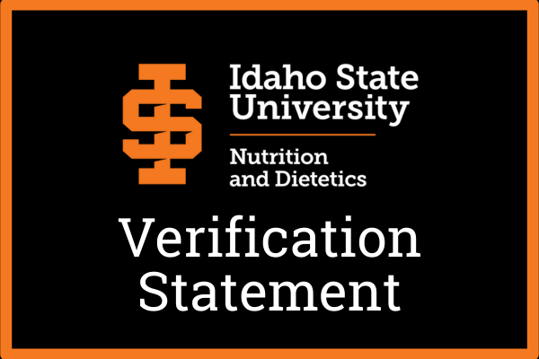simply image with idaho state logo and the words verification statement