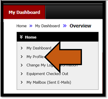Screenshot directing user to select