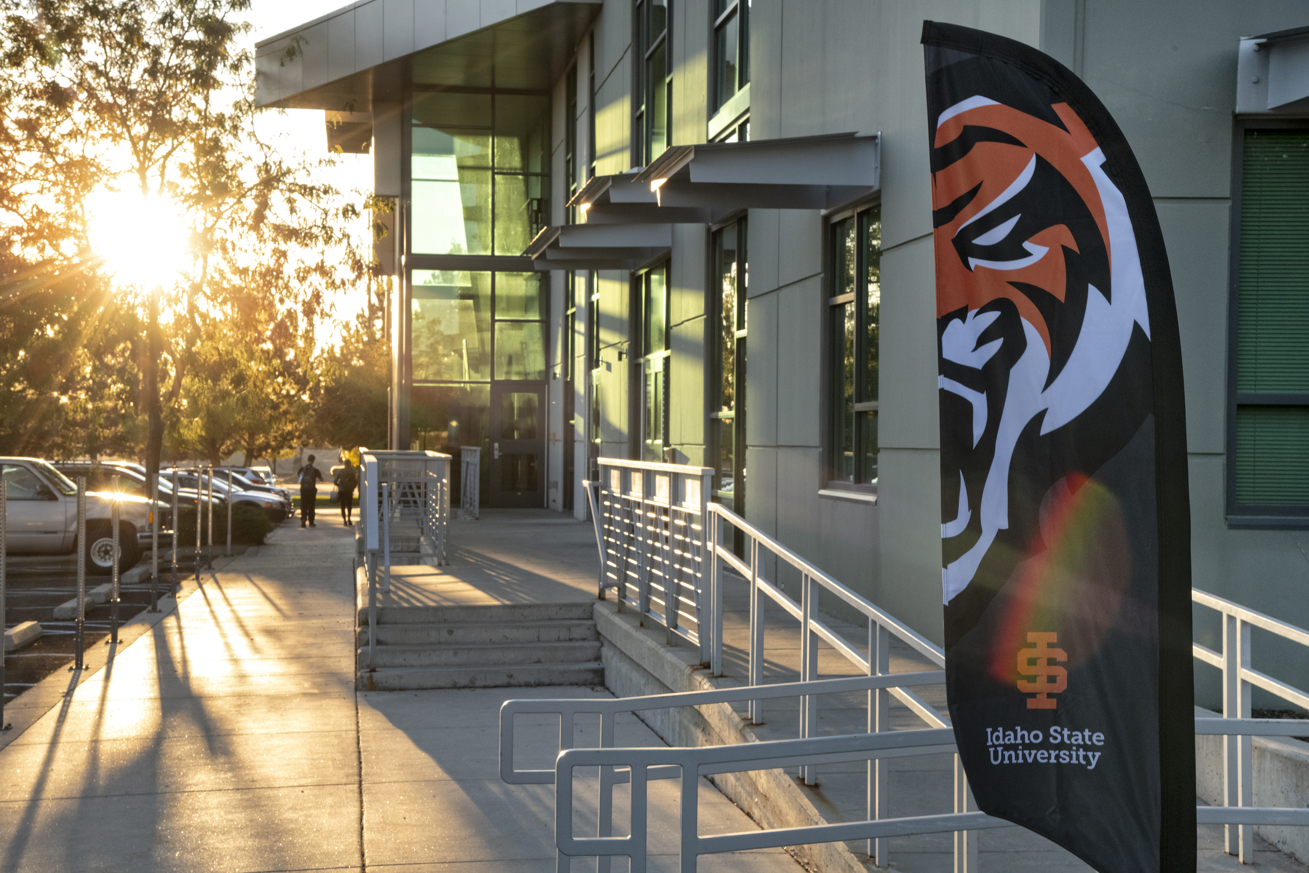 Meridian clinics entrance with bengal head flag in the foreground