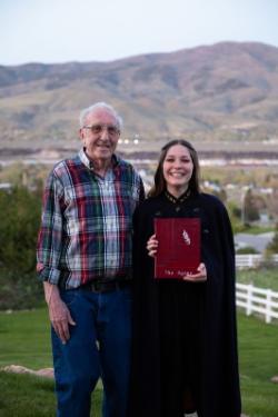 Ashley Hirning in Clairas nursing cape 