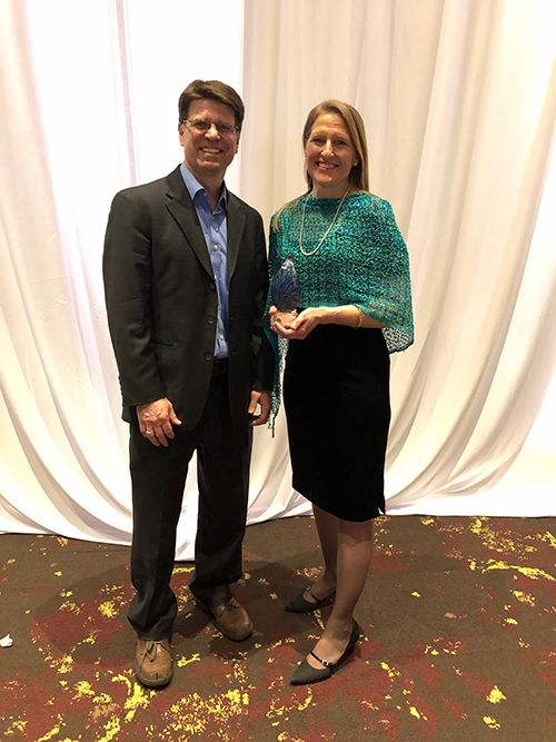 Paula Phelps and Jared Papa on the red carept at WOY 2020 awards