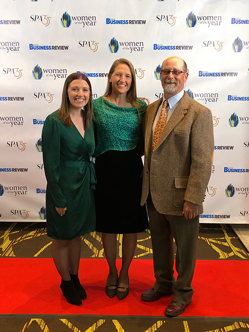 Paula Phelps and Family on the red carpet at WOY 2020