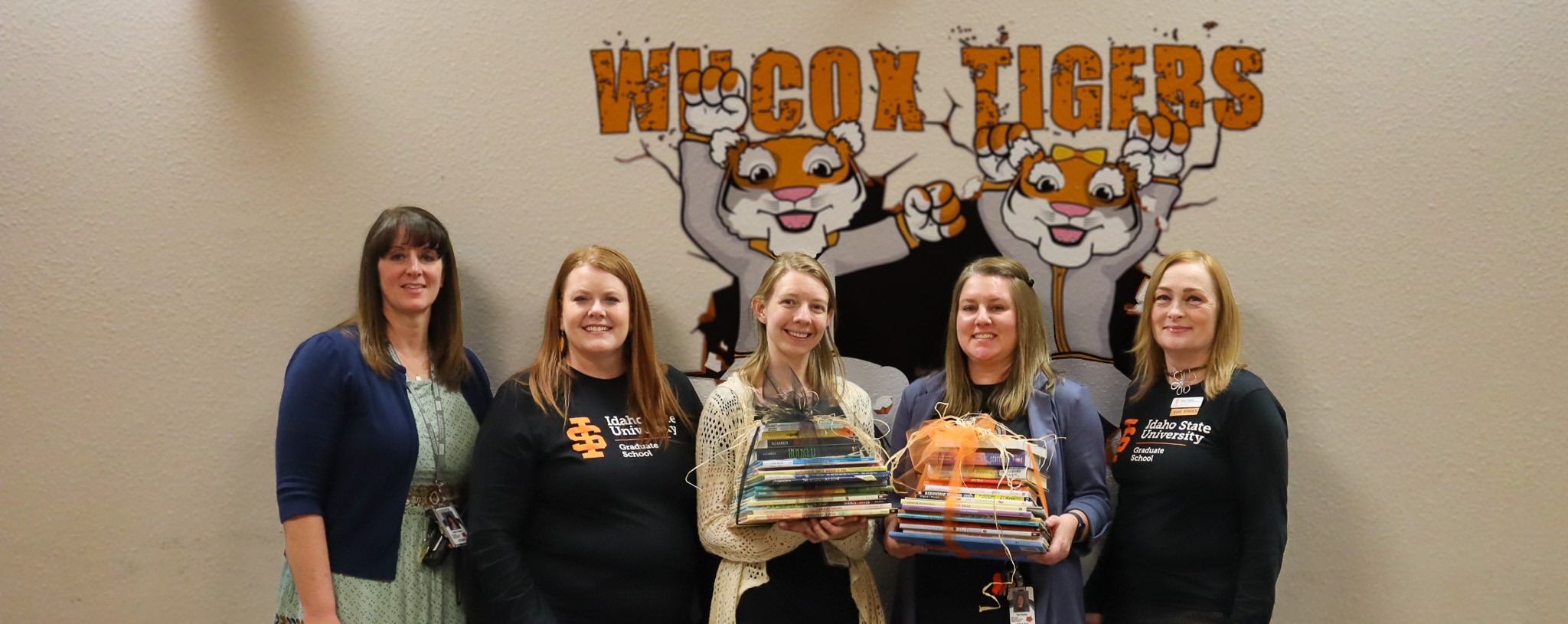 Book donation to Wilcox Elementary school