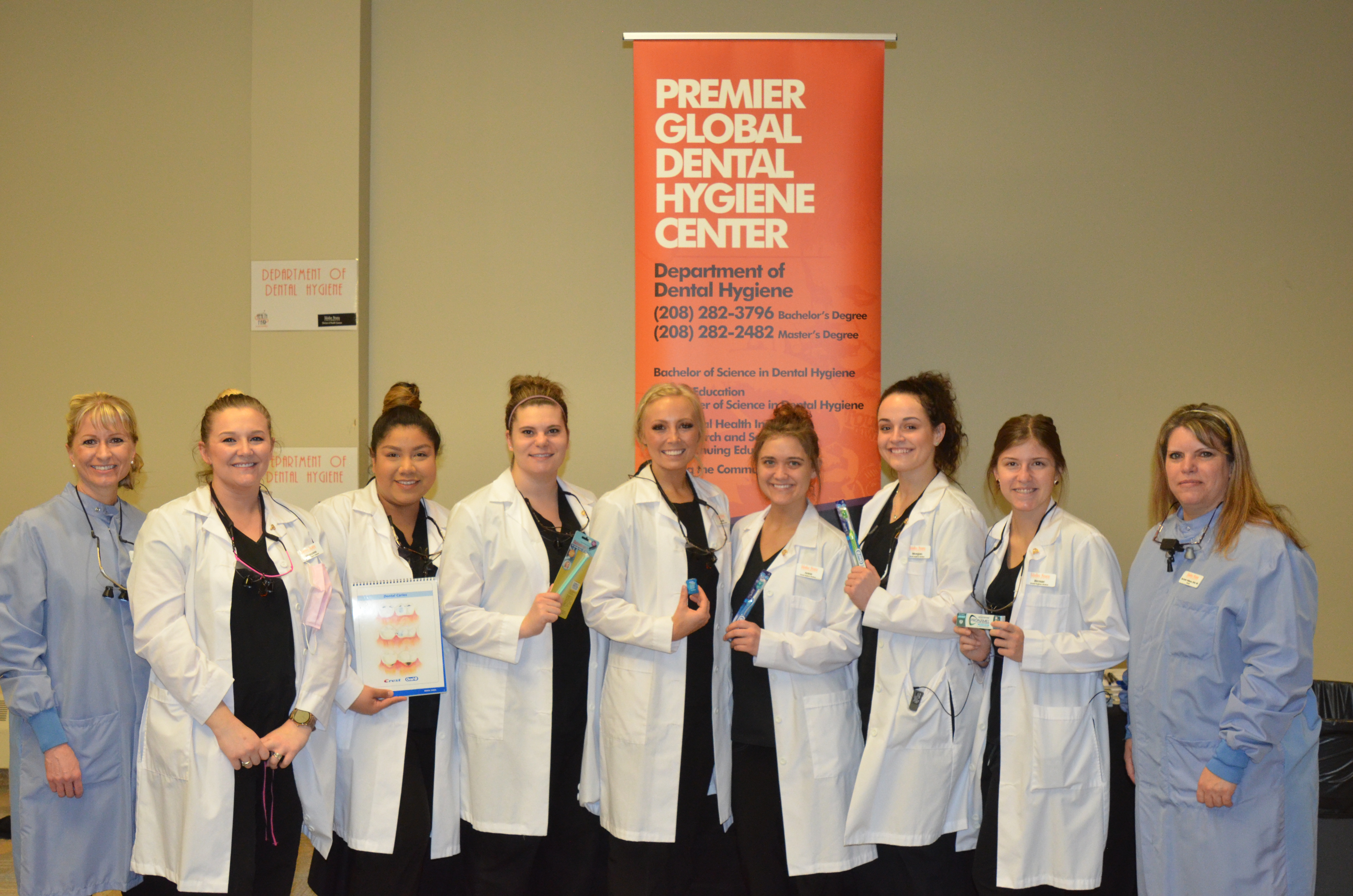 Dental Hygiene Students at ISU Health Fair 2018