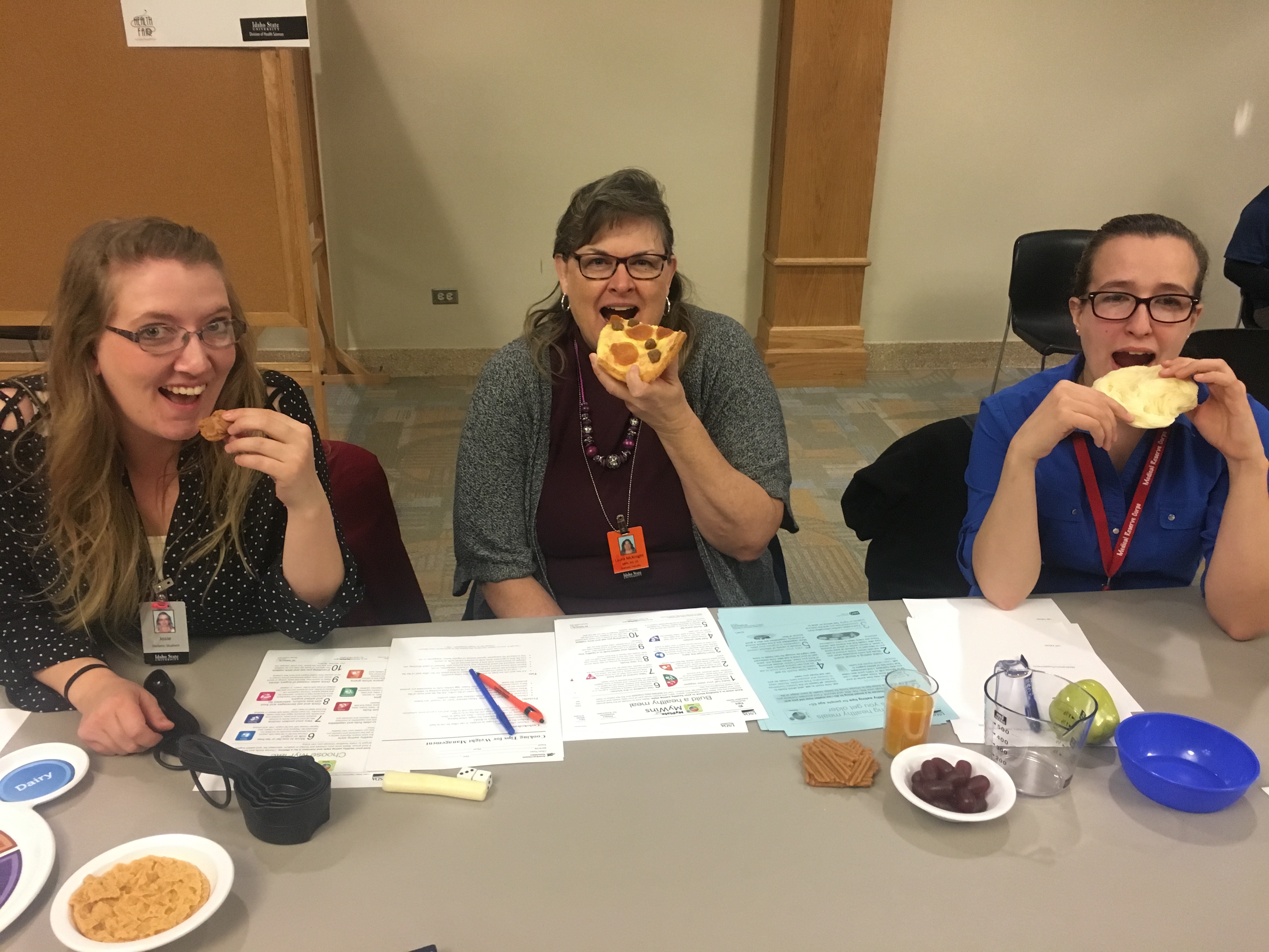 Dietetics Faculty and Students at ISU Health Fair 2018