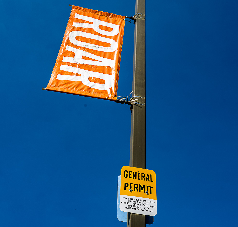 Gemini said An orange banner with the word
