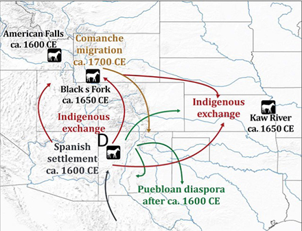 Map of horse distribution across the western United States