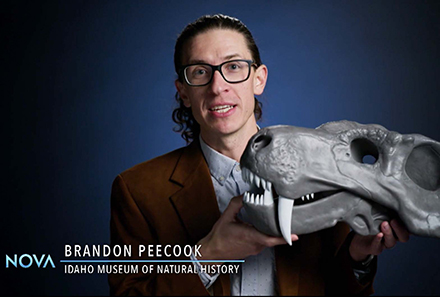 Snapshot of Dr. Peecook on NOVA episode