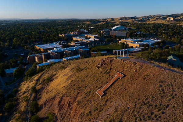 Aerial photo of Red Hill