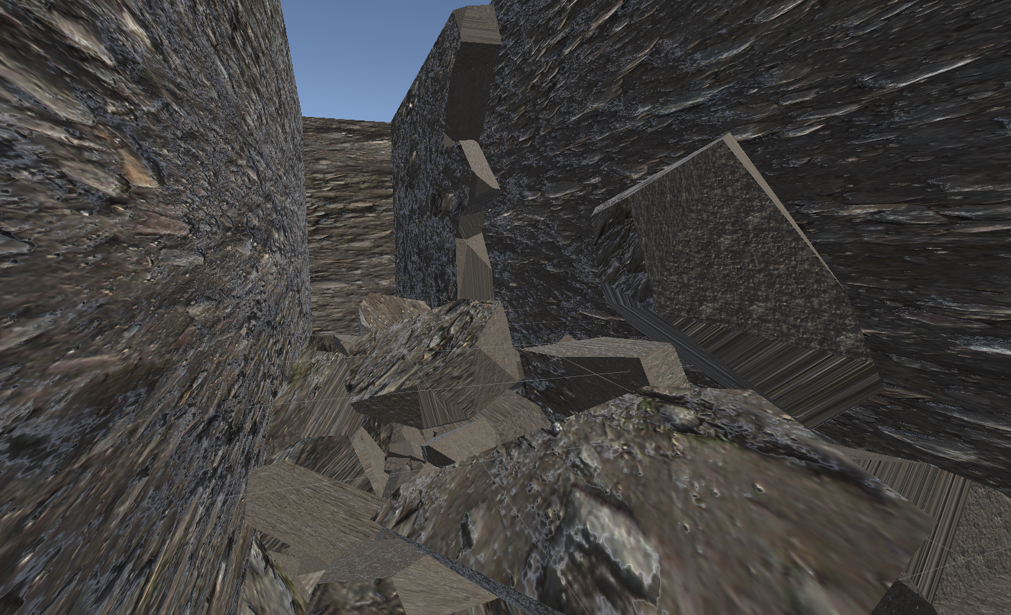 A screenshot of a trench from an augmented reality simulation