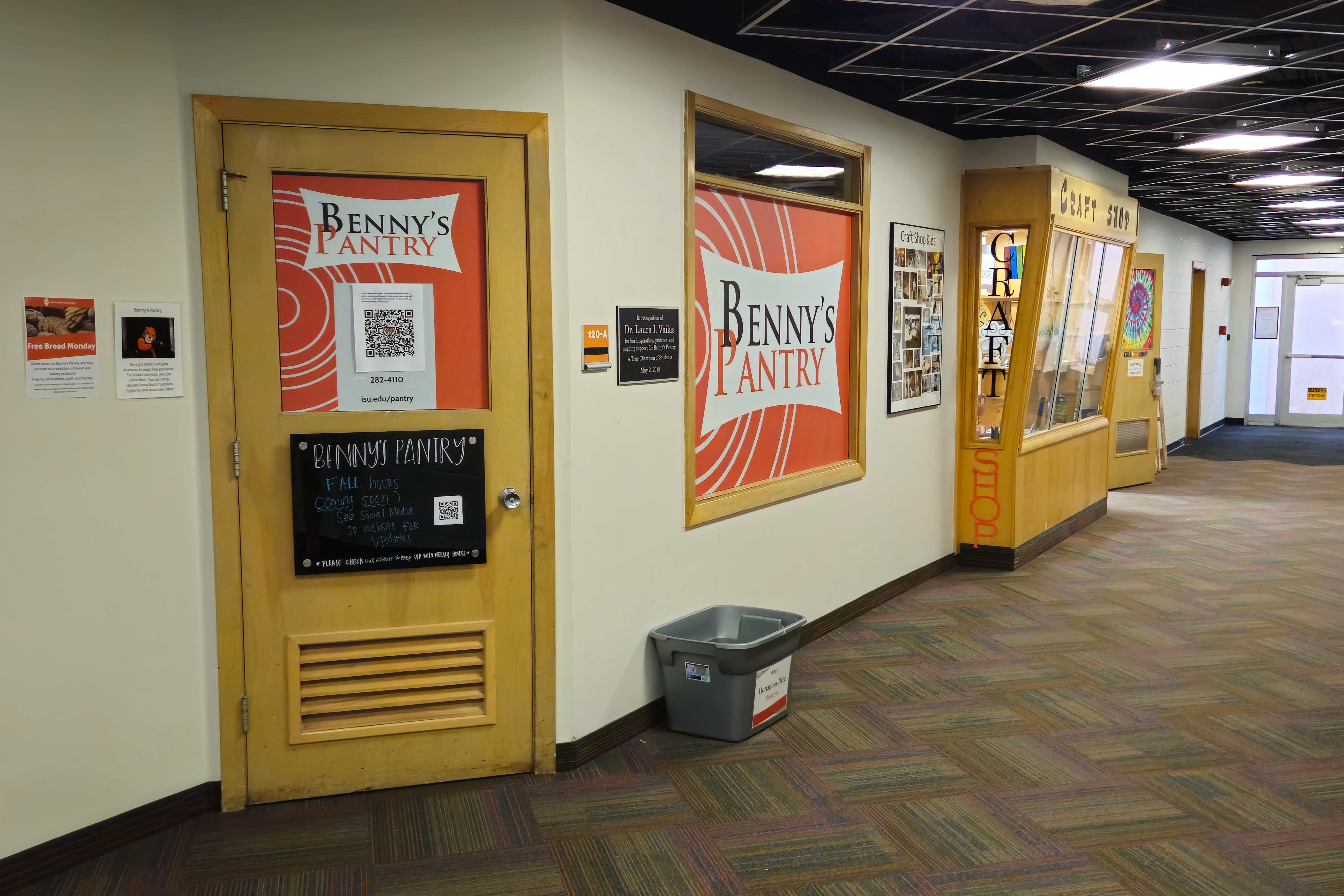 entrance to Bennys pantry