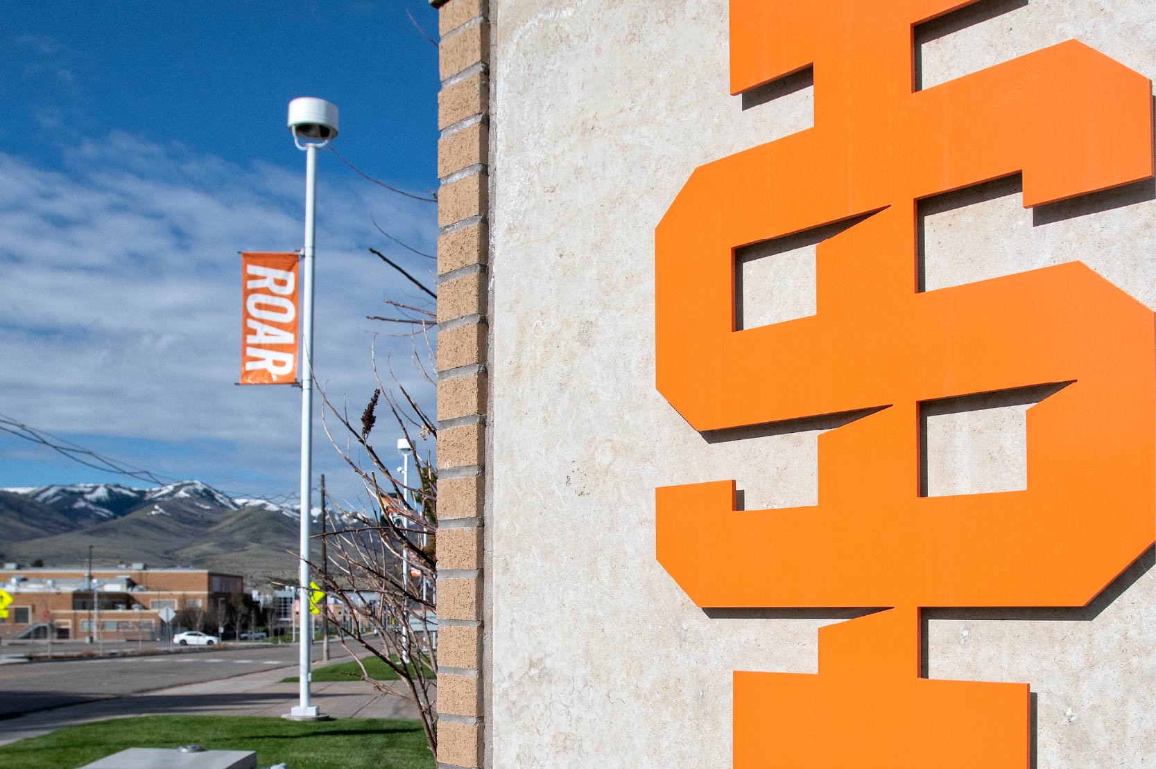 ISU spirit mark on campus.