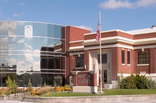 A red brick building.