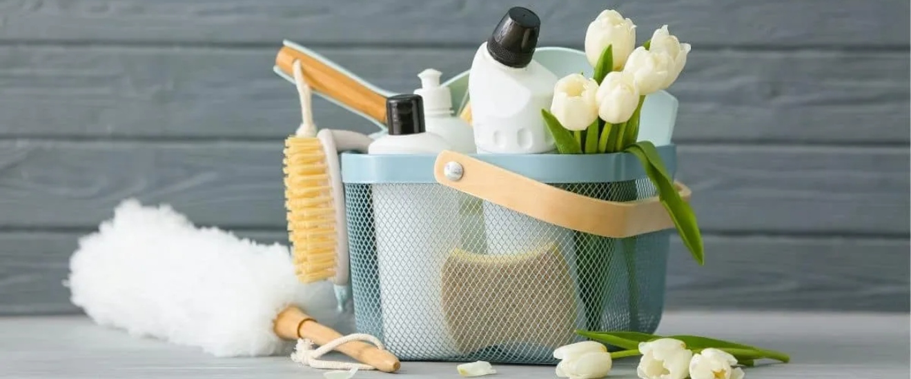 Spring cleaning supplies
