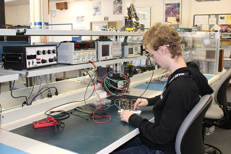 A student explores at Ignite Their Future Summer Program