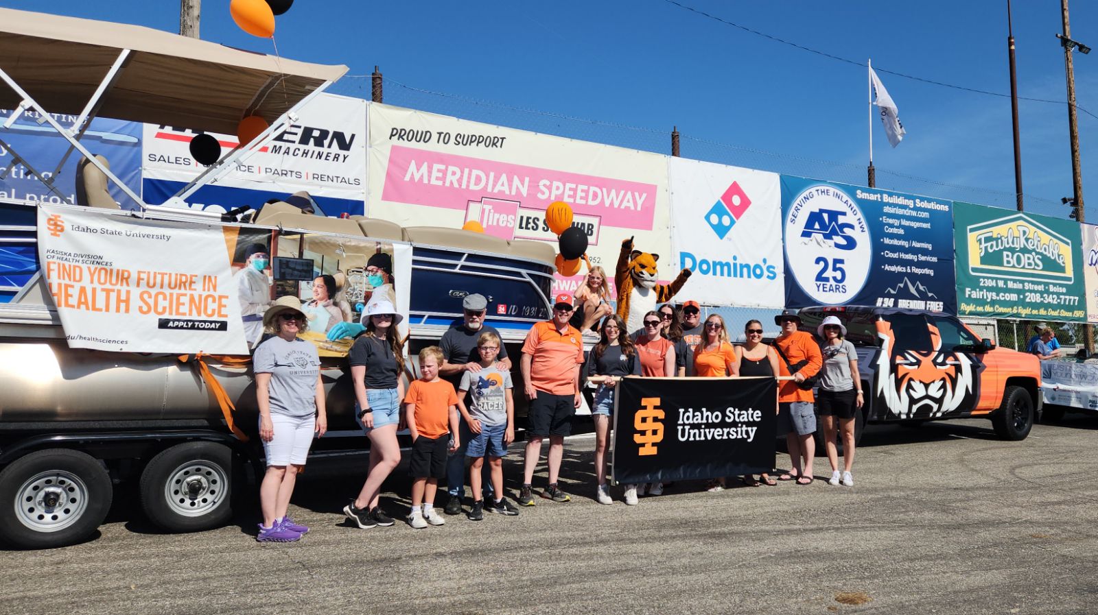 Meridian faculty and staff at the Meridian Dairy Days Parade
