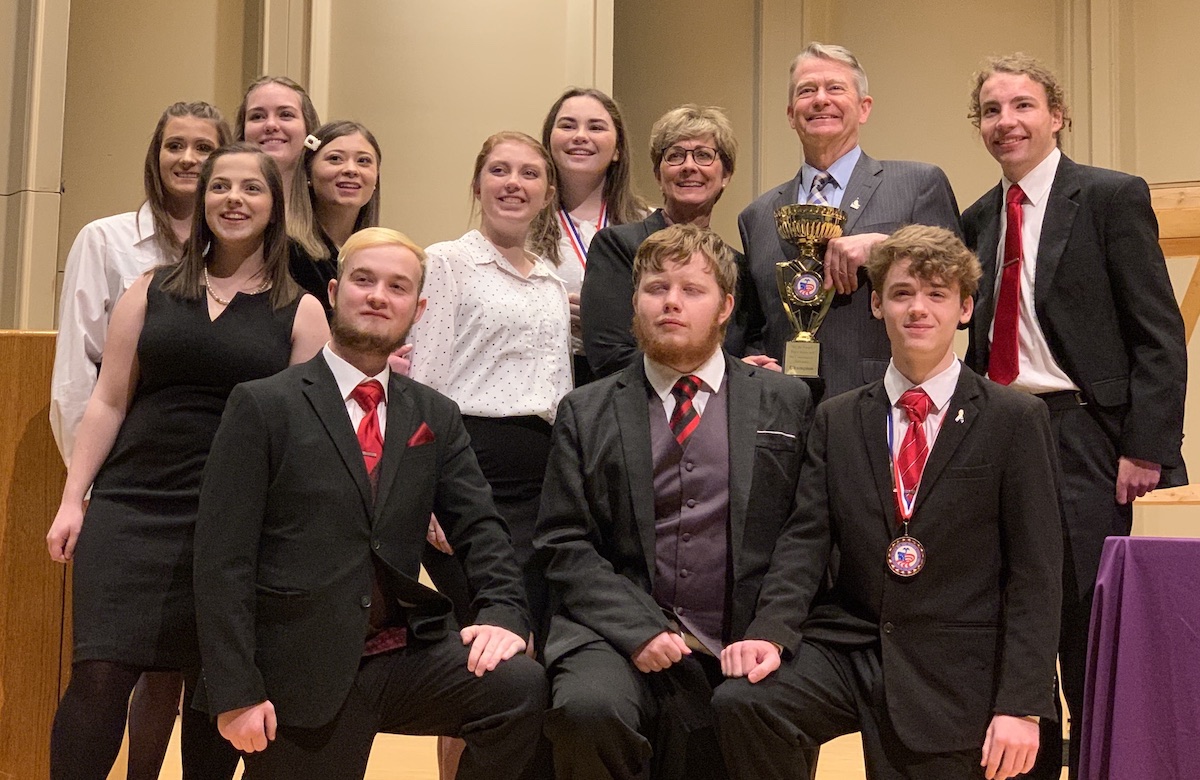 We the People students with Gov. Brad Little 