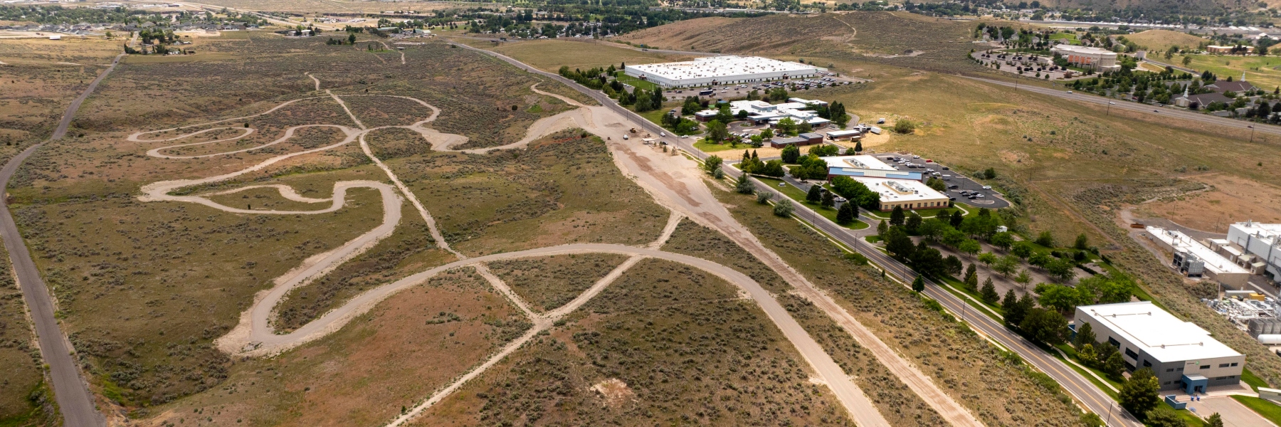 Aerial view of cross country course
