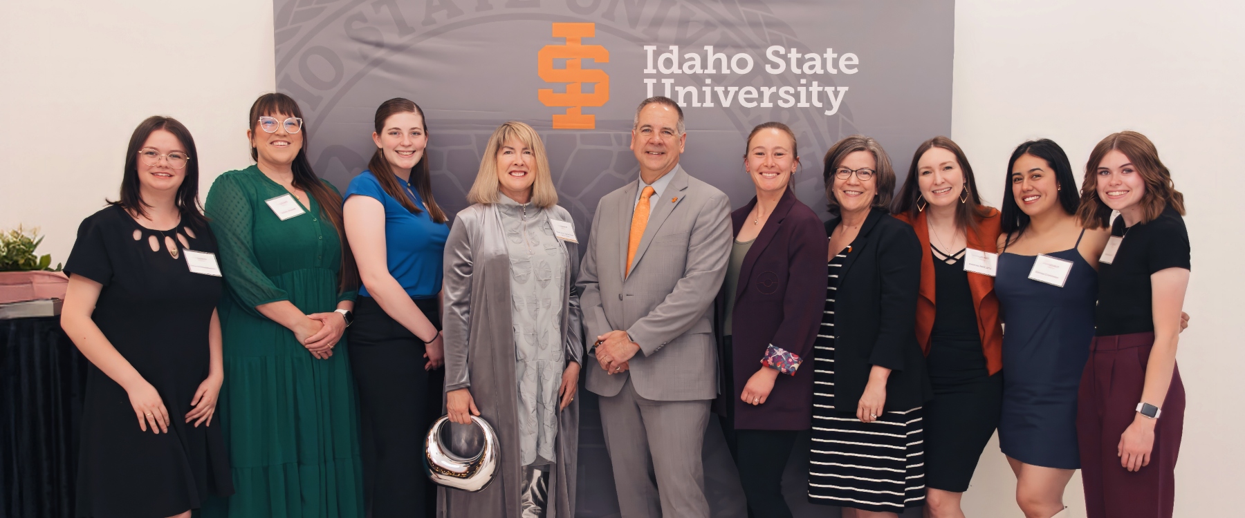 Some of the Founders Circle participants with President Robert W. Wagner, Ph.D., at the 2025 Gem Legacy event.